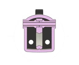 T7 Rear Tab to Retractable Hook Upgrade 3d model