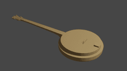 Low Poly Banjo v2 3d model