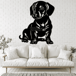 Dachshund 2D Wall Art/Window Art 3d model