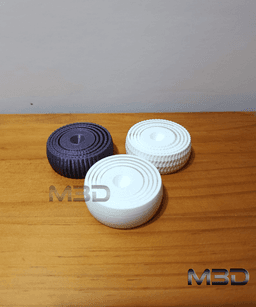 Basic fidget Ring set of 3 / no supports / 3mf included 3d model