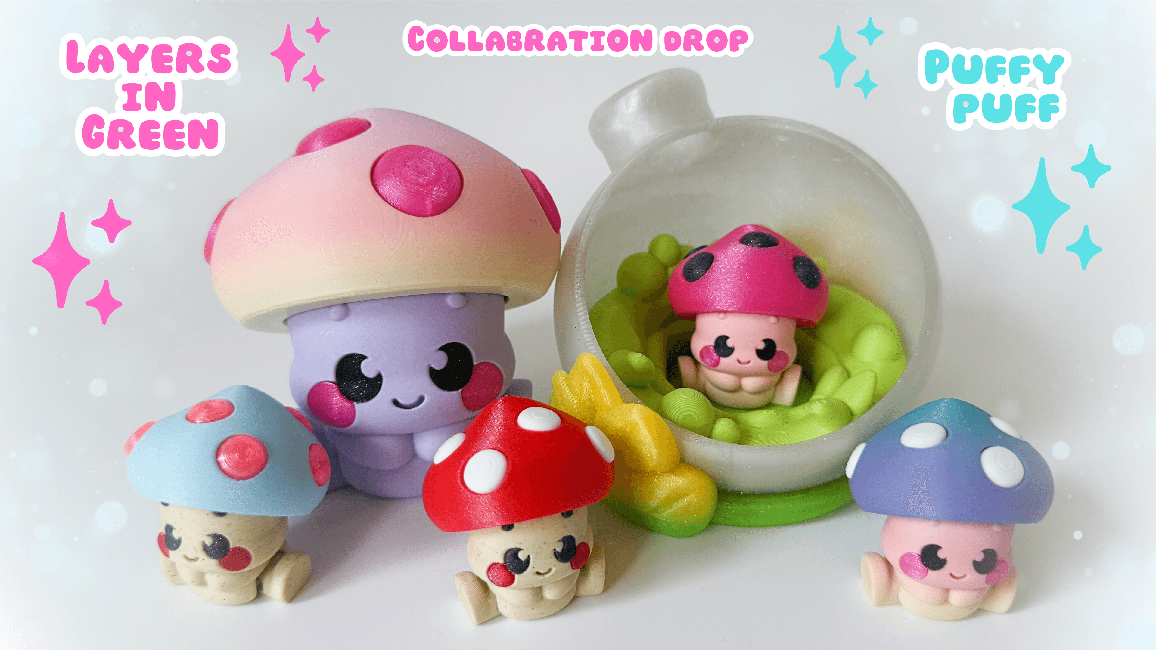 Bottle Terrarium - PuffyPuff Collaboration 3d model