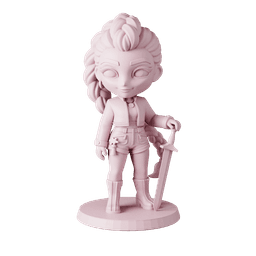 Rumi K-Pop Demon Hunters - Free Sample STL | Full 10-Character Bundle on Profile 3d model