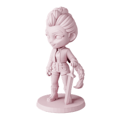 Rumi K-Pop Demon Hunters - Free Sample STL | Full 10-Character Bundle on Profile 3d model