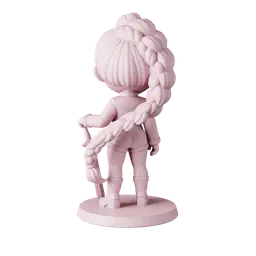Rumi K-Pop Demon Hunters - Free Sample STL | Full 10-Character Bundle on Profile 3d model