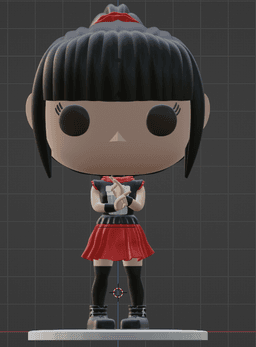 Funko style Babymetal Su-metal 3d model