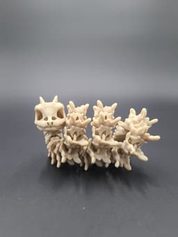 Extra Long Bony Basilisk - Articulated Snap-Flex Fidget (Medium Tightness Joints) 3d model