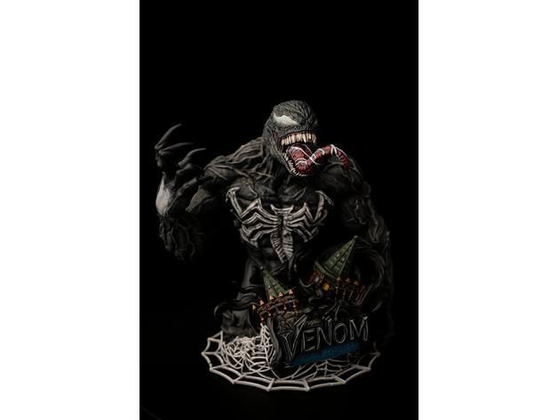 WICKED MARVEL VENOM BUST: TESTED AND READY FOR 3D PRINTING 3d model