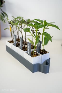 GrowMate 8 - Mid-Size Self Watering Seed Starter Planter 3d model