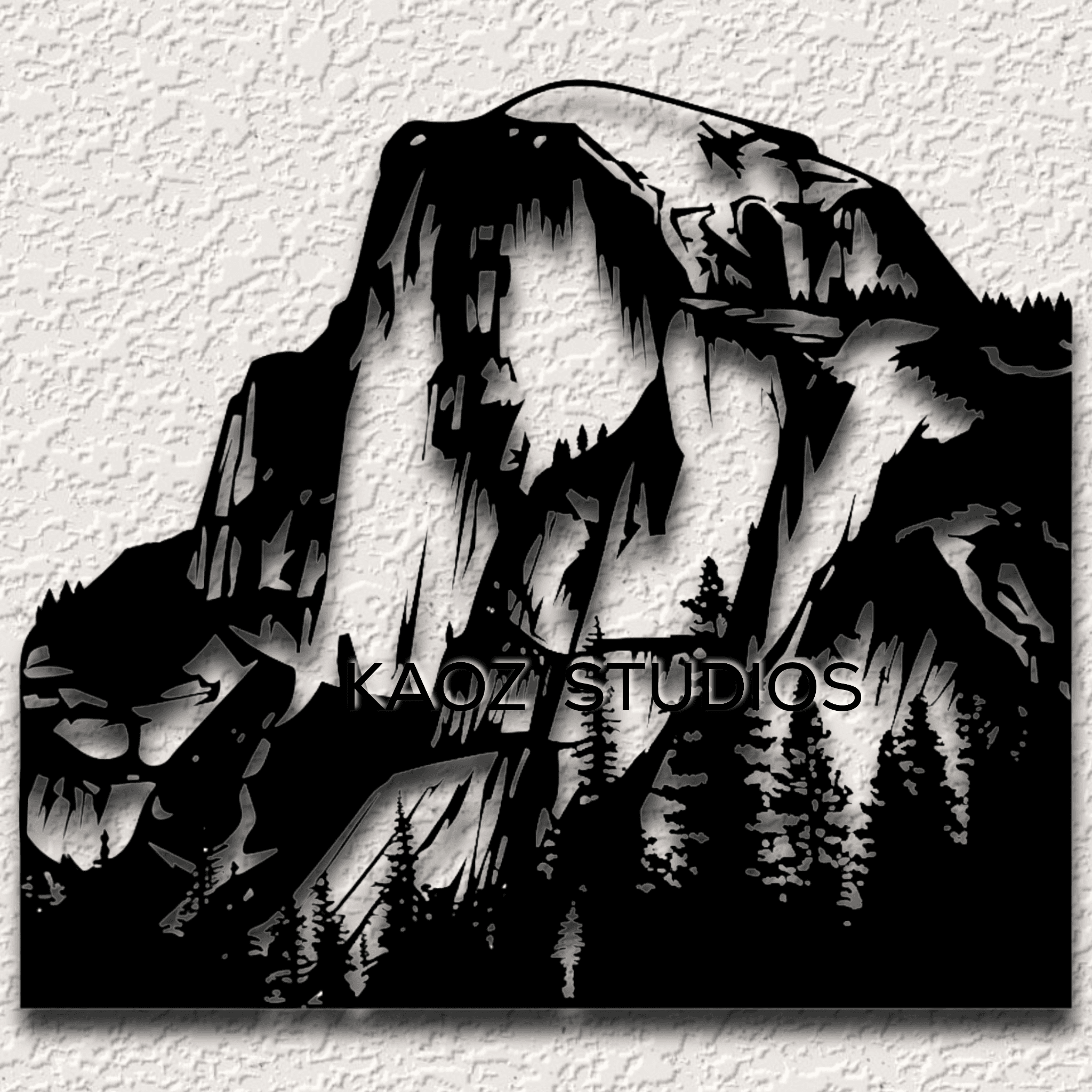 half dome wall art Yosemite wall decor nature scene mountain decoration 3d model