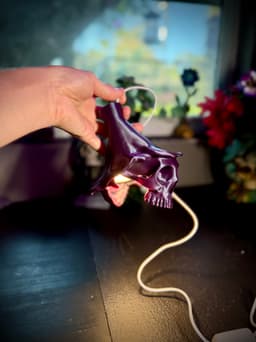 Hanging Skull flower light 3d model