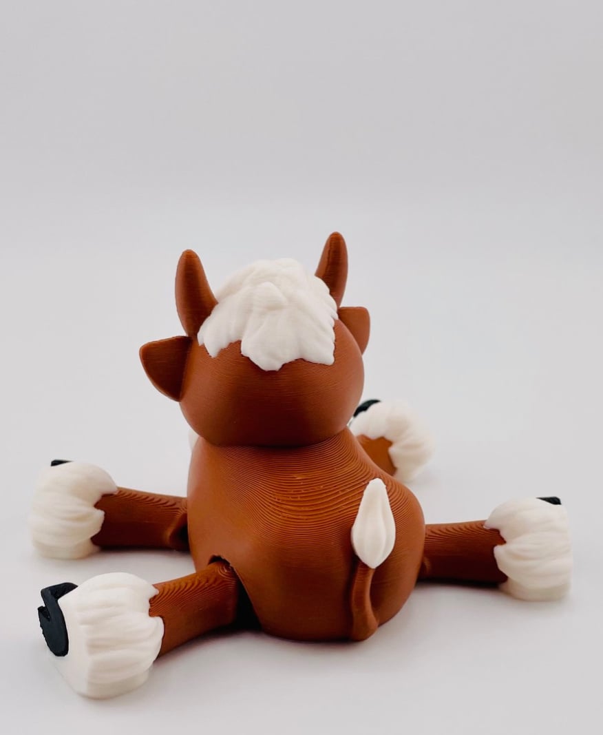 Fuzzy Cow Flexi 3d model
