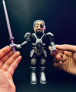 Flexi Cyber Galaxy Knight - Print In Place 3d model