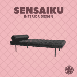 Miniature Replica 1:12 Ludwig Van Der Rohe 03. Barcelona Daybed for Miniature Dollhouse - Vitra - 3 3d model