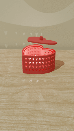 Remix of Simple Heart Box with Lid 3d model