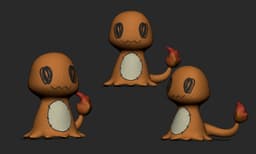 Mimikyu Charmander 3d model