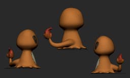 Mimikyu Charmander 3d model