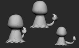 Mimikyu Charmander 3d model
