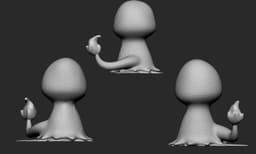 Mimikyu Charmander 3d model
