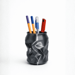 CRUSHED CAN – PEN HOLDER / MODERN STORAGE FOR PENS / MODERN INDUSTRIAL DESIGN 3d model