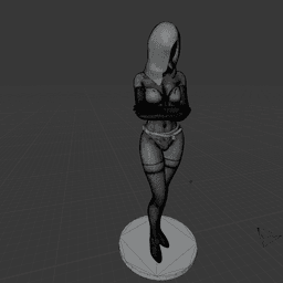 Beautiful Hooded Goddess v2 3d model