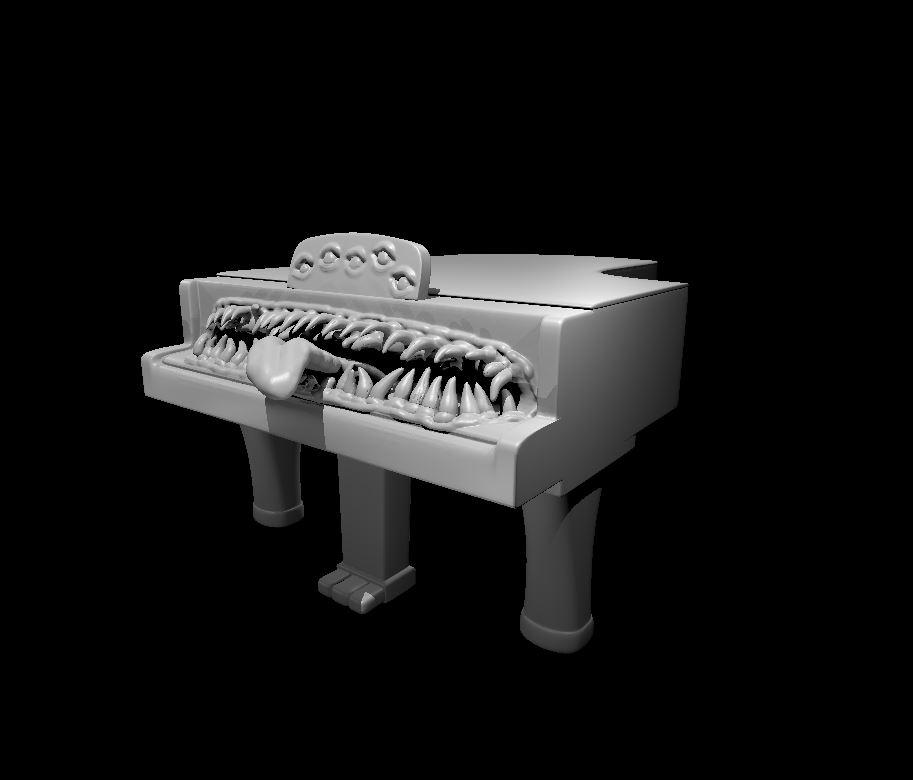 Grand Piano Mimic 3d model