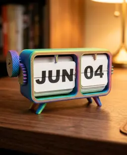 Flip Calendar For Desk, Home, Office 3d model