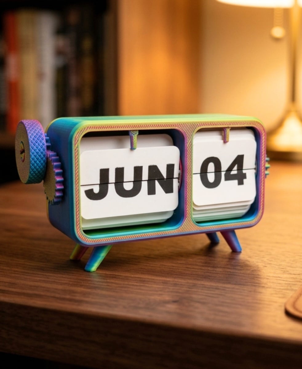Flip Calendar For Desk, Home, Office 3d model