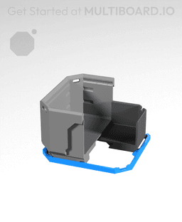 1x1 LU - Lite MultiBin Panel 3d model
