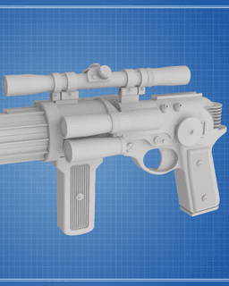 EE-4 Carbine Rifle - Star Wars 3d model