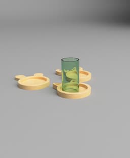 ANIMALS COASTER 3d model