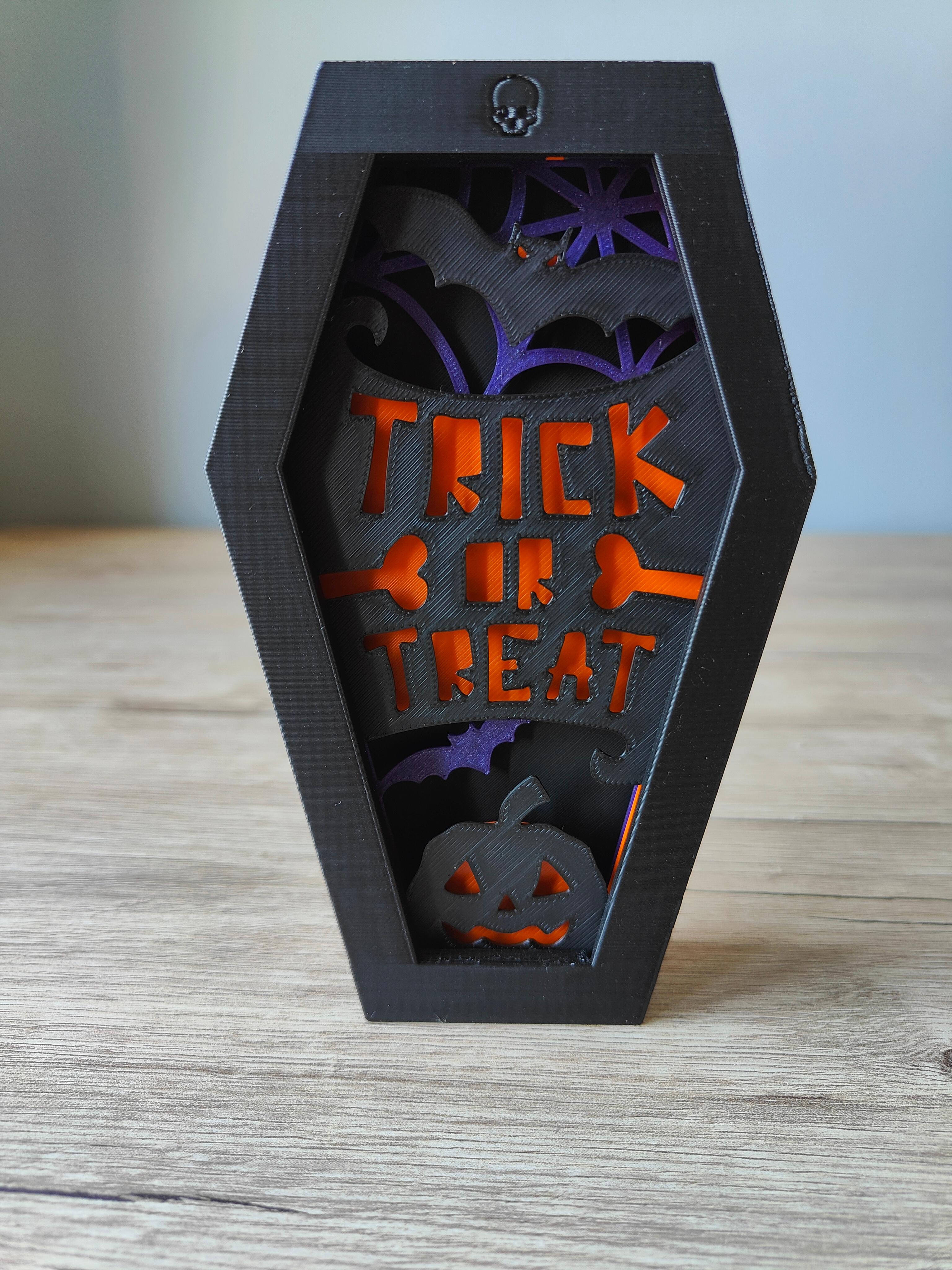 Trick or Treat Coffin Box 3d model