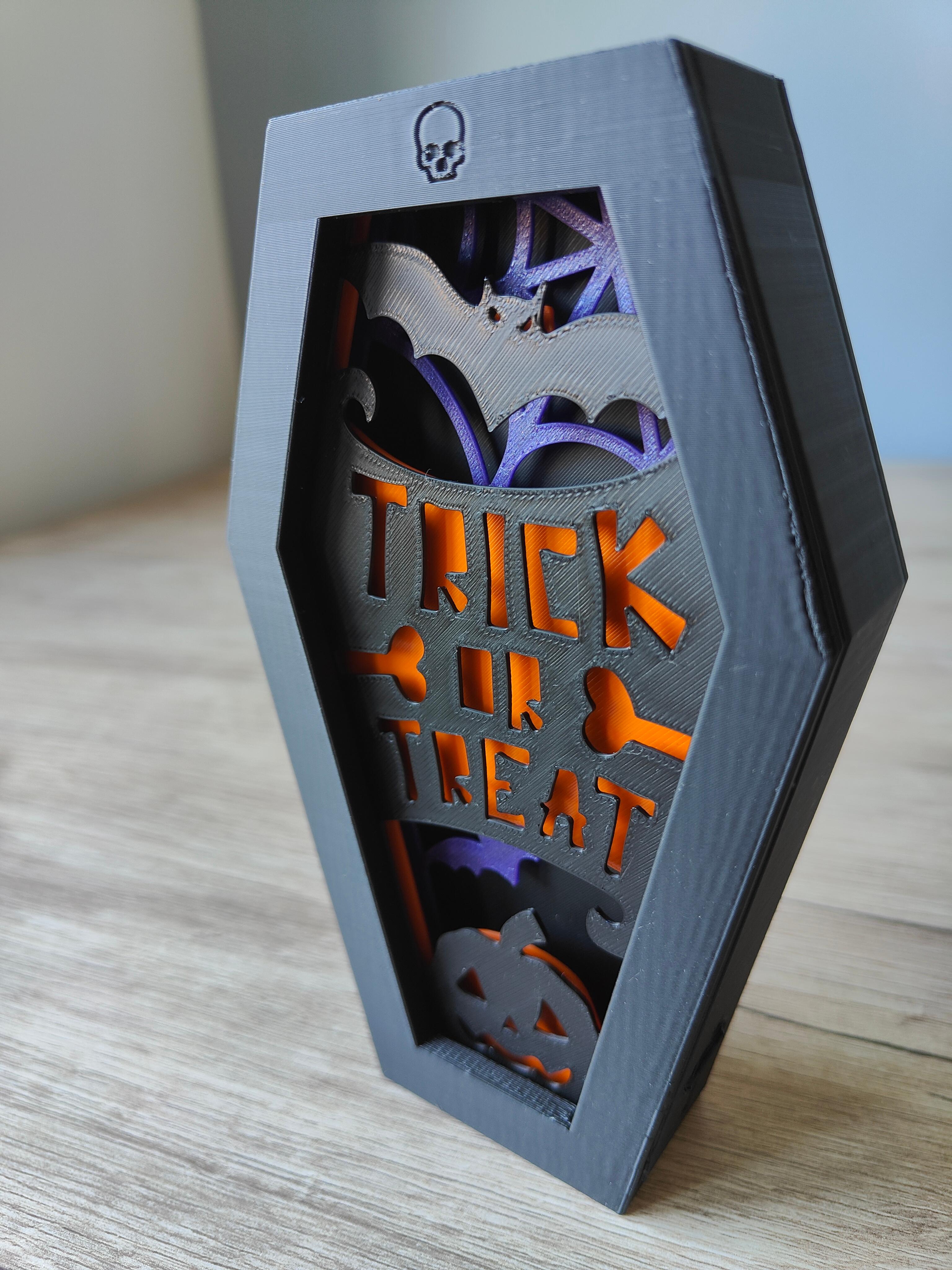 Trick or Treat Coffin Box 3d model