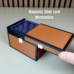 Chest Deck Box – Magnetic Slide Lock 3d model