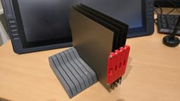 A1 Mini Printplate/Buildplate Holder compatible with Swapmod 3d model