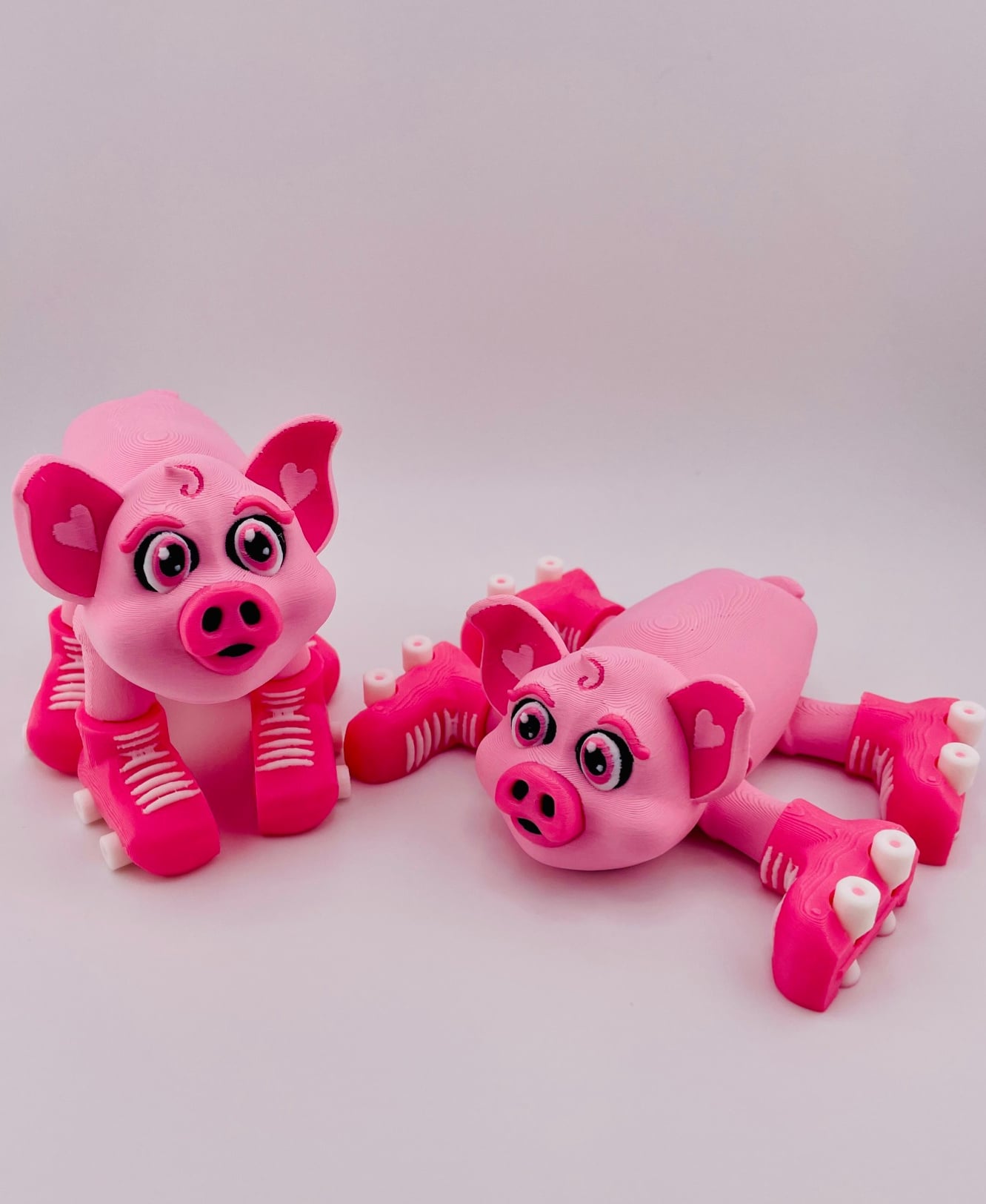Pig Roller Skate Flexi 3d model