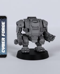 RDT Vengeance Dreadnought - With Free Cyberpunk - Sci-Fi Gift Ideas for RPG and Wargam 3d model