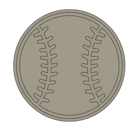 Baseball Coaster 3d model