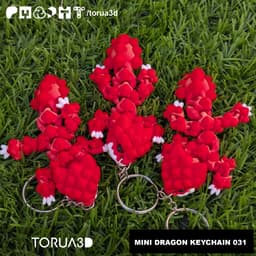 Mini dragon Keychain 031 3d model