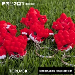 Mini dragon Keychain 031 3d model