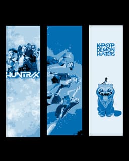 Fan art bookmarks of the girls from Kpop Demon Hunters 3d model