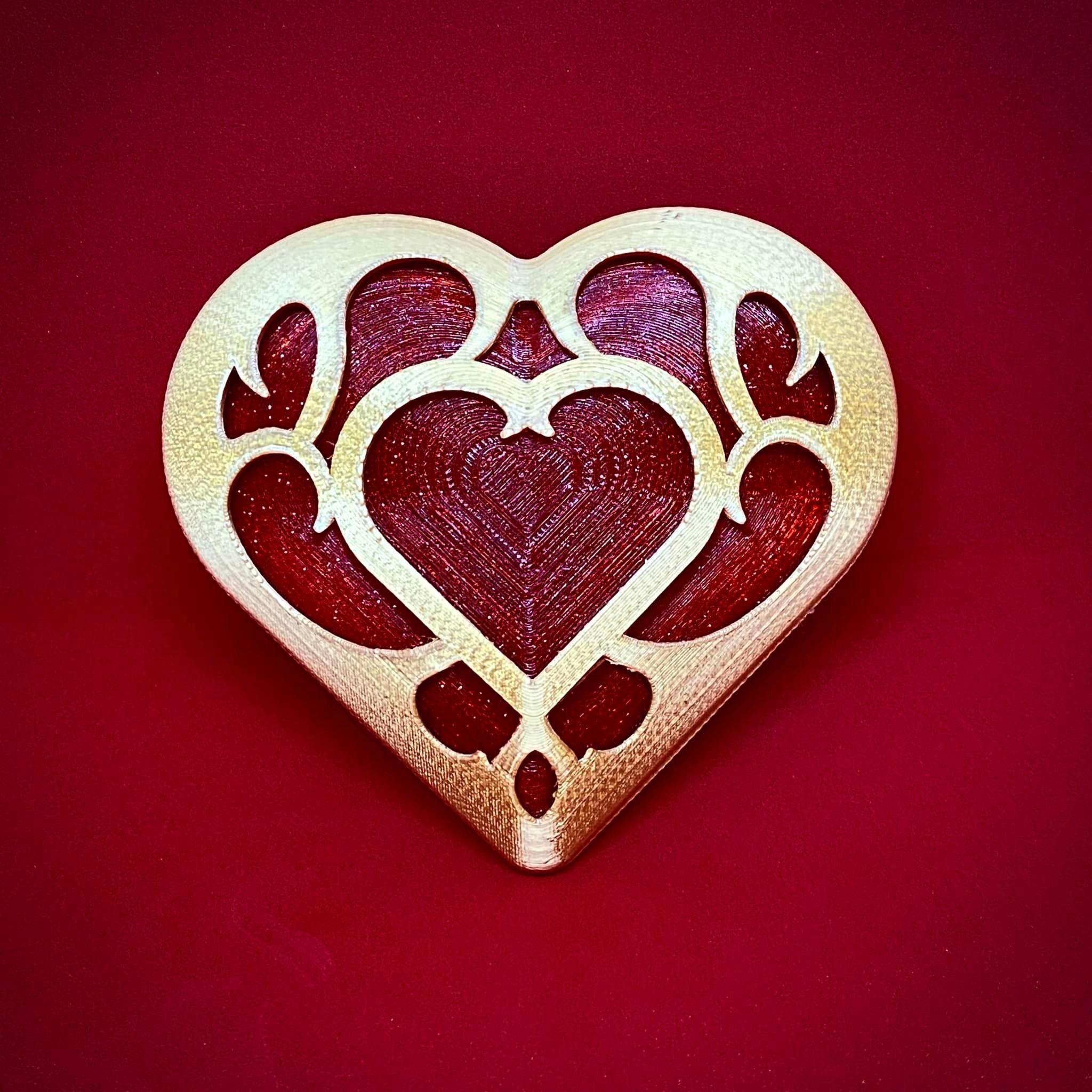 L.O.Z Heart Container Ring Box 3d model