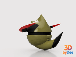 Haxorus Poke Ball 3d model