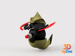 Haxorus Poke Ball 3d model