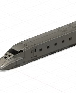 Shinkansen 923 Doctor Yellow Japanese Bullet Train - Ho scale 3d model