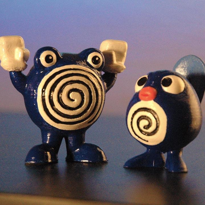 Poliwhirl and Poliwag from Pokemon 3d model