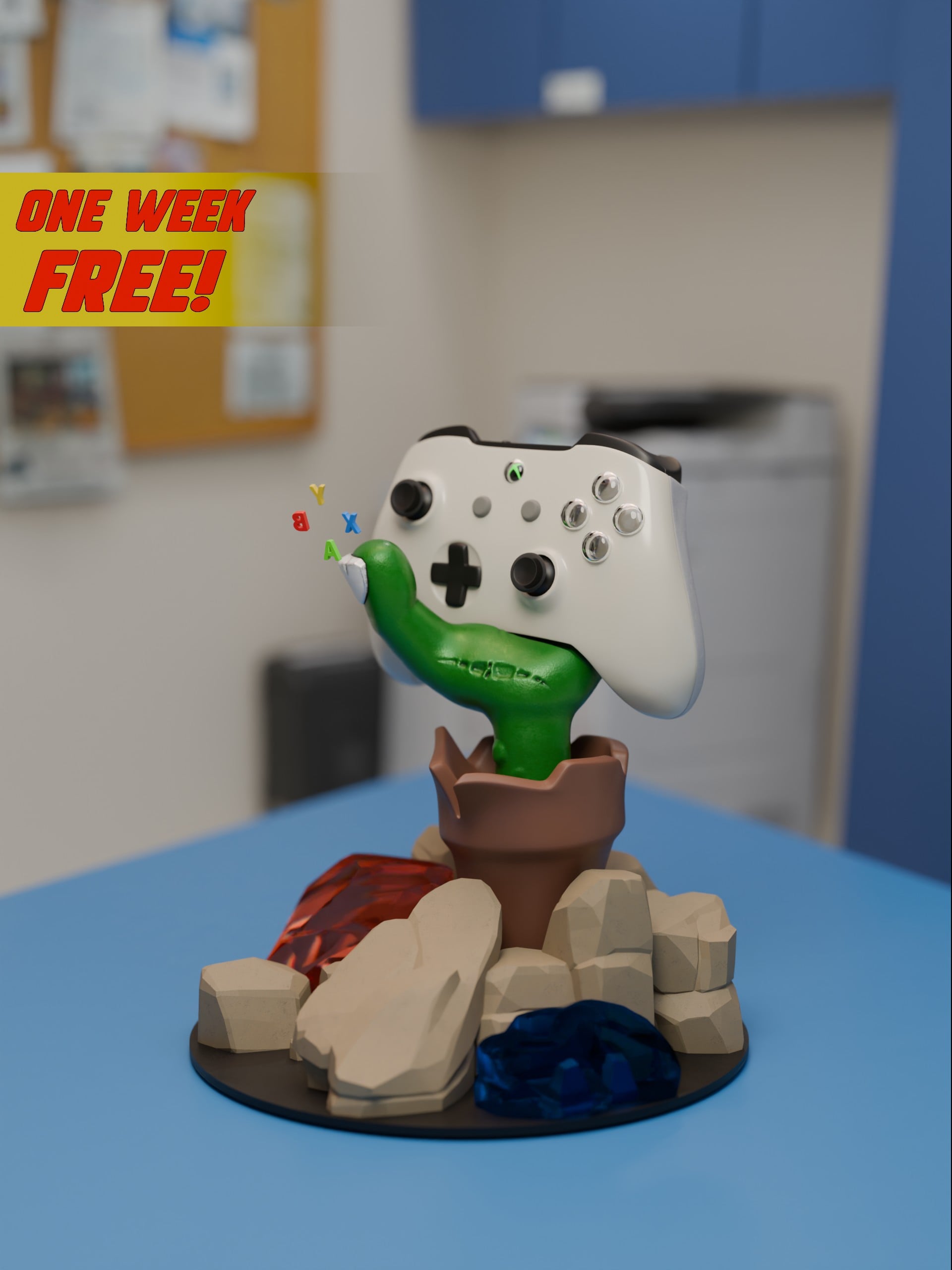 Zombie Hand Controller stand - Plants vs. Zombies Hand Controller Stand 3d model