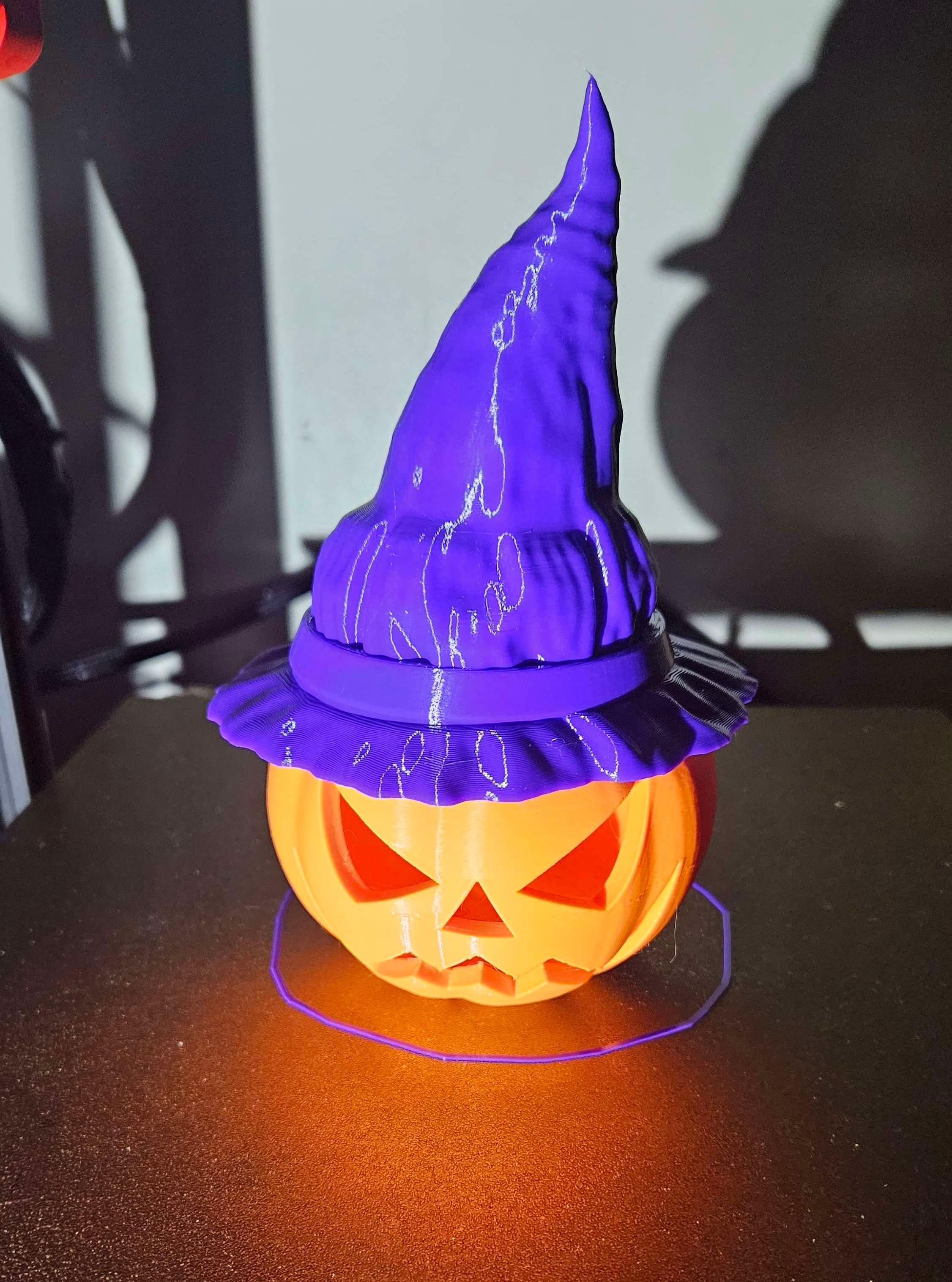 Witch Hat + Pumpkin 🎃 🎃 👻 (multicolor multipart 3mf) 3d model