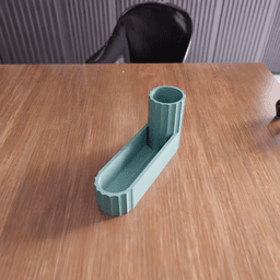 Fluted Pen Holder & Desk Organizer 3d model