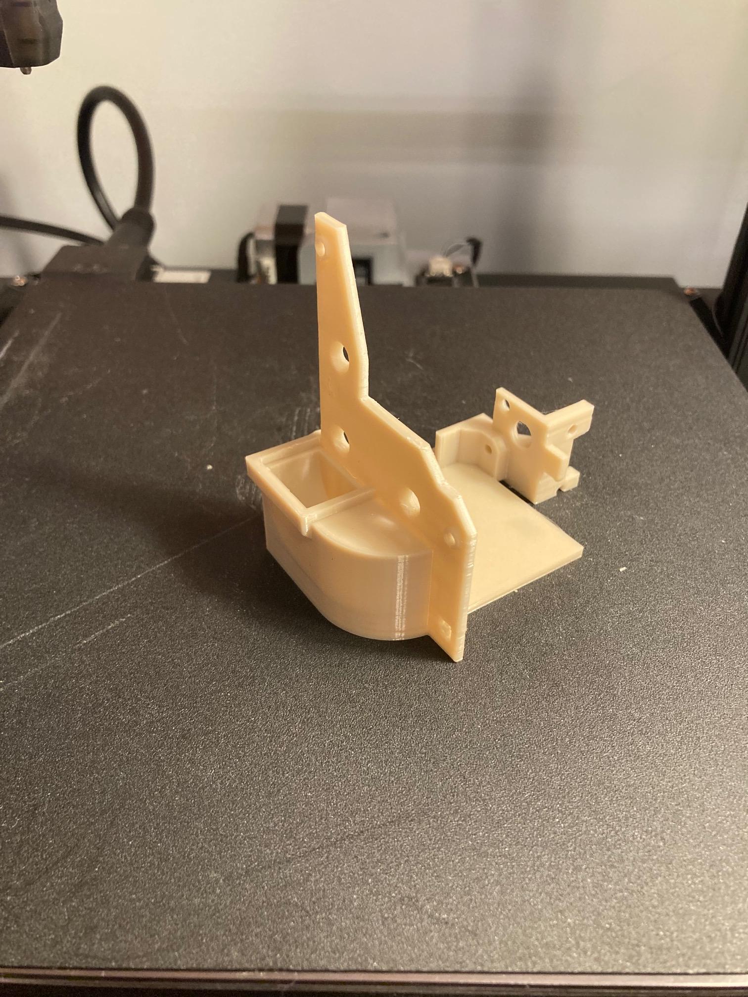 Ender 3 S1 5015 fan mount with right side inline cr-touch 3d model