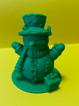 Christmas snowman decoration 3d model